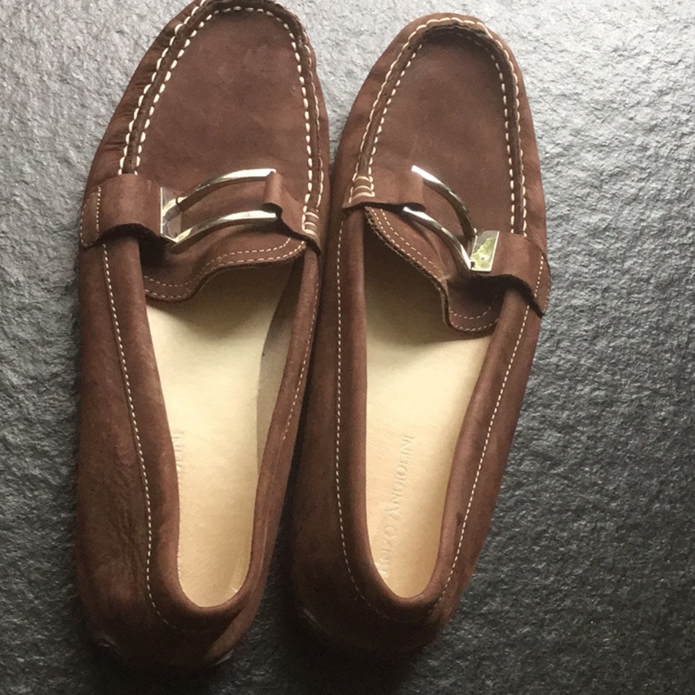 Enzo Angiolini Deluxeo Brown Suede Flats